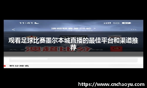 观看足球比赛墨尔本城直播的最佳平台和渠道推荐